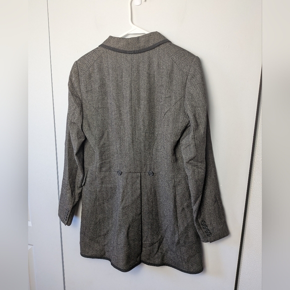 LAUREN RALPH LAUREN Women Blazer Size 8 100% Wool Brown Color Long Sleeve - Picture 9 of 13